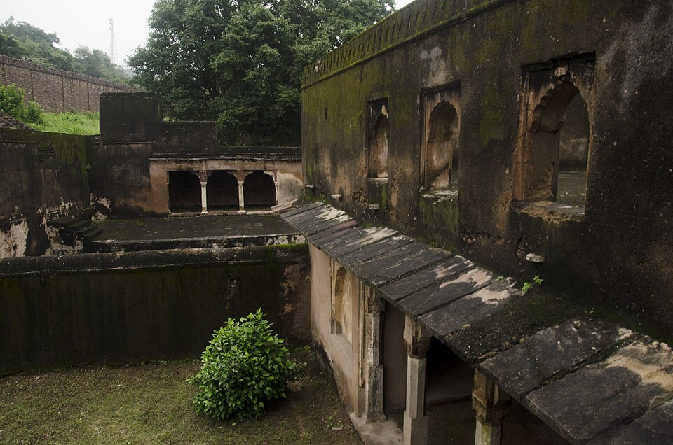 Historic stone fort inside the Mukundra Hills forest near Kota